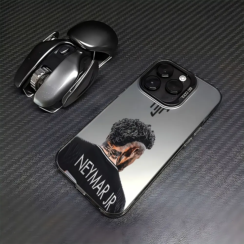 Football Star Neymar Jr. from Brazil Phone Case for iPhone 17 Air,17, 16, 15, 14, 13, 12, 11 Pro Max, X, XR, XS Max, 8, 7 Plus - Anti-Drop Matte Back Cover