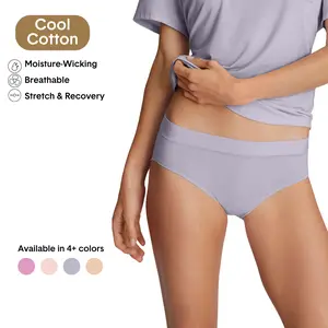 Tommy John Women’s Cotton Brief | Breathable Moisture-Wicking Underwear | Full Coverage, No Ride-Up, Stretch Fit, Tagless Comfort