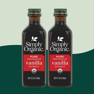 Simply Organic Pure Madagascar Vanilla Extract 4 fl. oz. (2 Pack)