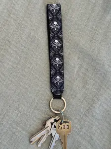 Spooky Wristlet Keychain – Creepy Key Fob, Goth & Witchy Wrist Strap for Keys or Bags