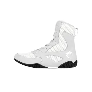Venum Contender Boxing Shoes - White/Grey