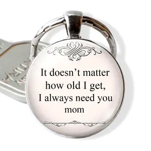 Mother's Day Gifts from Daughter Son for Mom Birthday Valentine's Day Christmas Gifts Mom Keychain Mother Keyring