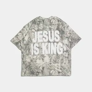 JESUS IS KING Camo Heavy Tee