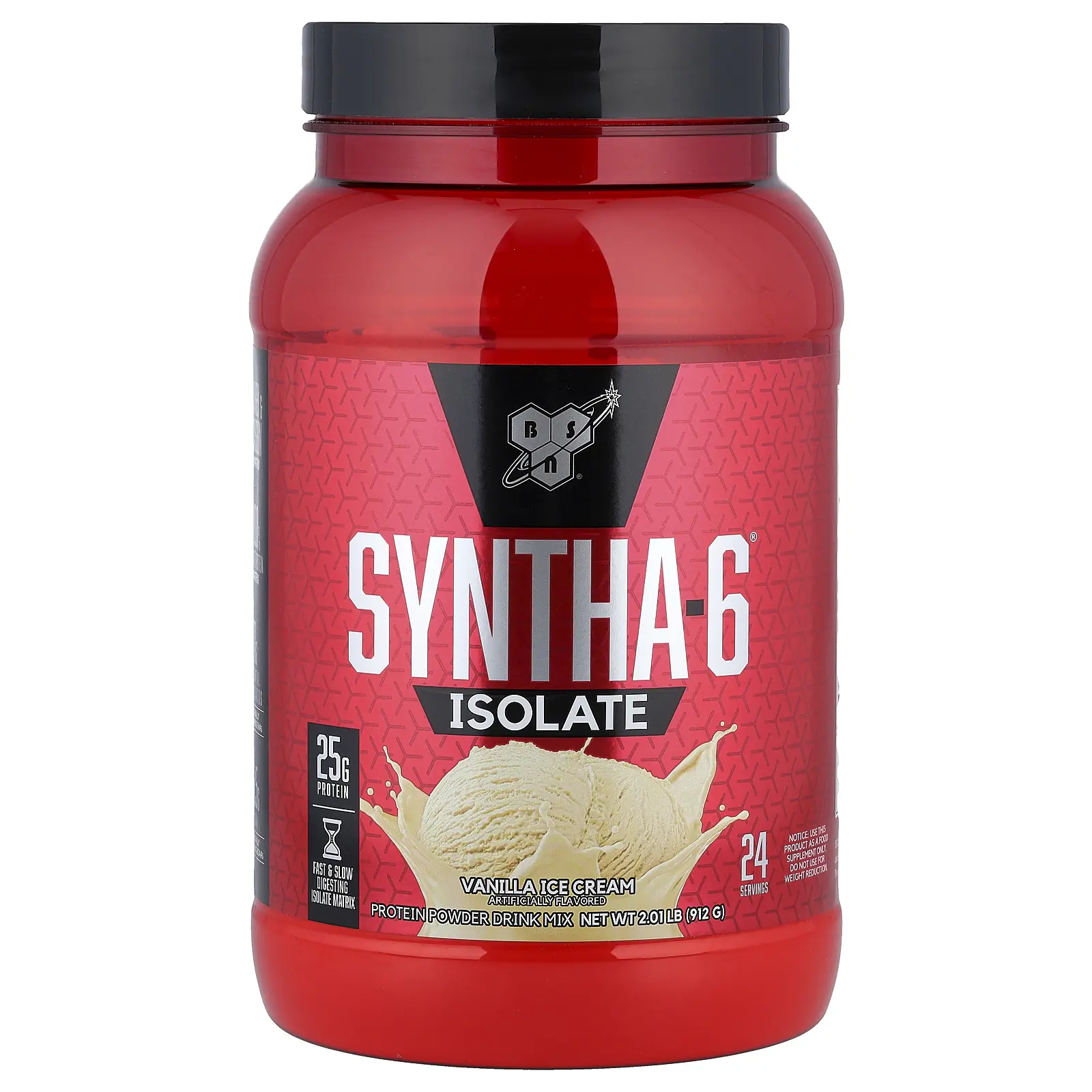 BSN Syntha-6® Isolate, Protein Powder Drink Mix, Vanilla Ice Cream, 2.01 lbs (912 g)