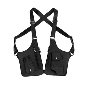 Premium Leather Adjustable Underarm Shoulder Bag for Men & Women Anti-theft Hidden Storage for Cell Phones & Outdoor Gear Versatile for Cycling Hiking & More