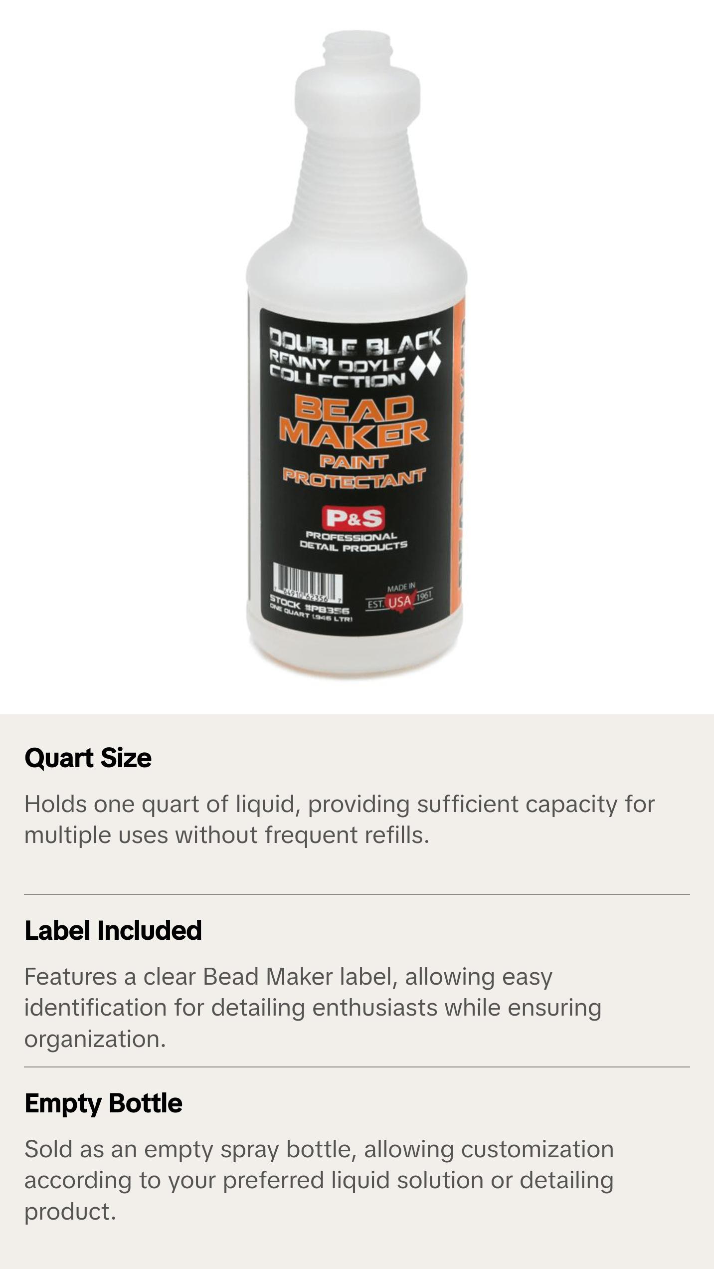 P&S Bead Maker Bottle One Quart