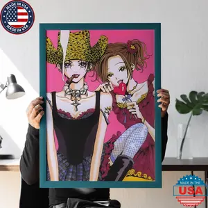 Nana Anime Poster Wall Art, Housewarming Gift Painting Wall Decor for Japanese Anime Manga Movie Lovers Geeks Nerds, Nana Osaki Artwork