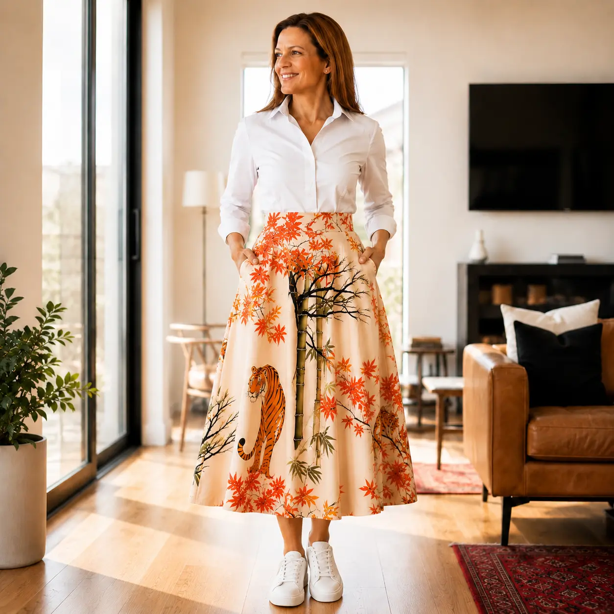 The Tiger Print Skirt