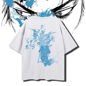 Vagabond Oversized T-Shirt | Japanese Streetwear | Retro Comic | White