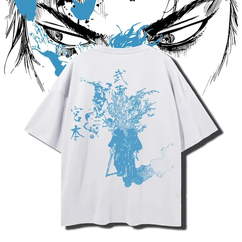 Vagabond Oversized T-Shirt | Japanese Streetwear | Retro Comic | White