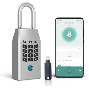 Key Lock Box,/Tuya APP/Password/Emergency Key Unlocked, APP Remote Unlocking, Home Keys Car Key Box