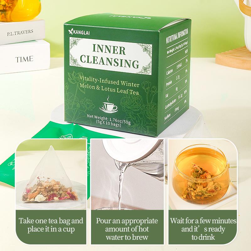 Premium Winter Melon & Lotus Leaf Herbal Tea –  Carefully Selected Botanical Ingredients, 100% Natural, Caffeine-Free, Vegan & Gluten-Free –  Herbal Tea for Digestive Comfort & Daily Balance detox