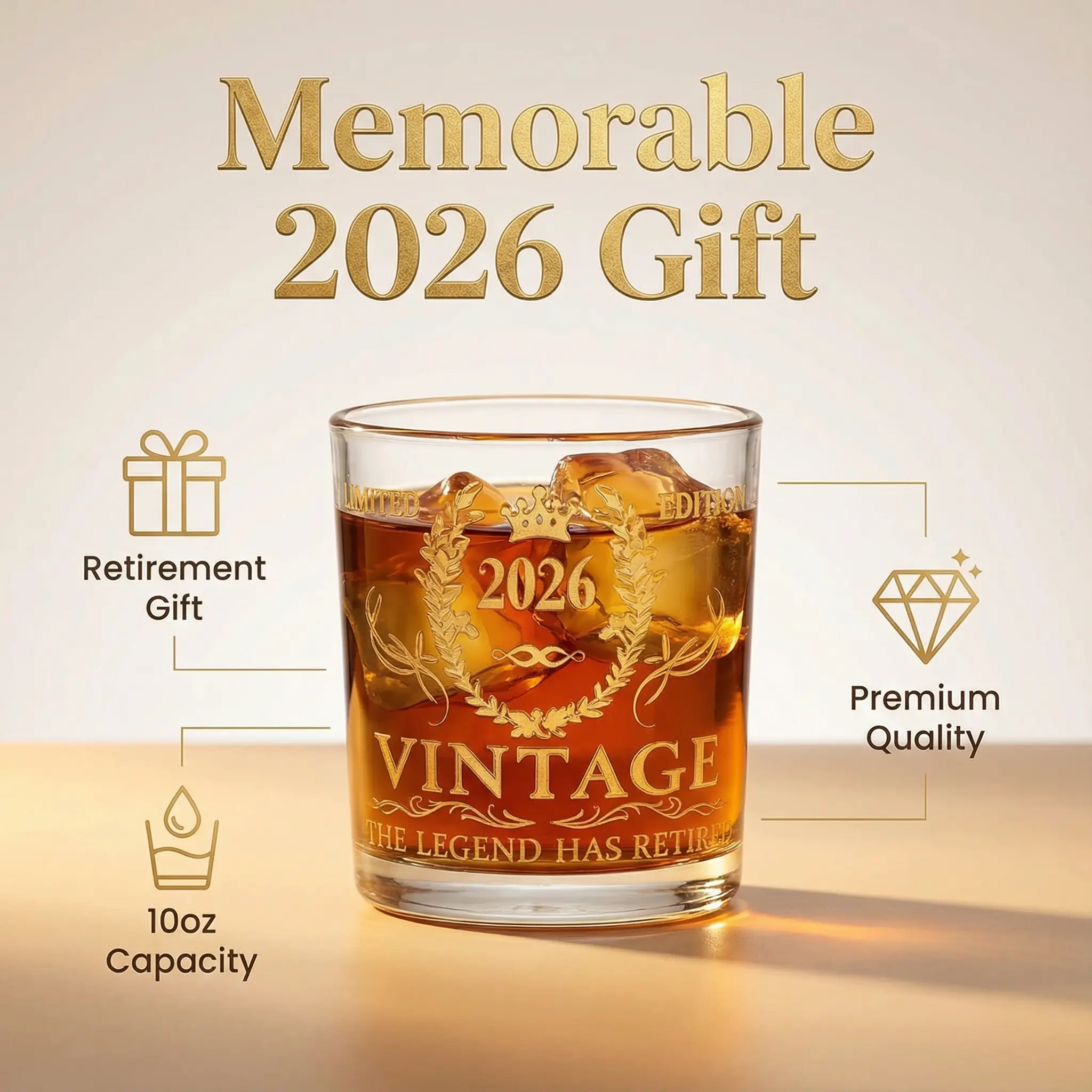 Retirement Gifts for Men 2026 - Premium Beer Glass Retired Gifts for Dad, Mom, Grandpa or Husband - Best Retirement Gift for Coworker, Boss, Friend
