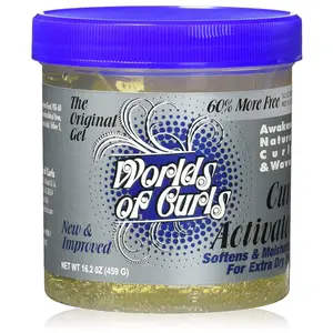 Worlds Of Curls Curl Activator For Extra Dry Hair, 16 Ounce,Pack of 3