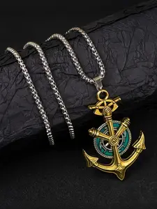 Vintage Anchor Design Pendant Necklace, Fashion Jewelry for Party, Daily Clothing Decor, Trendy All-match & Exquisite Jewelry for Birthday Gift