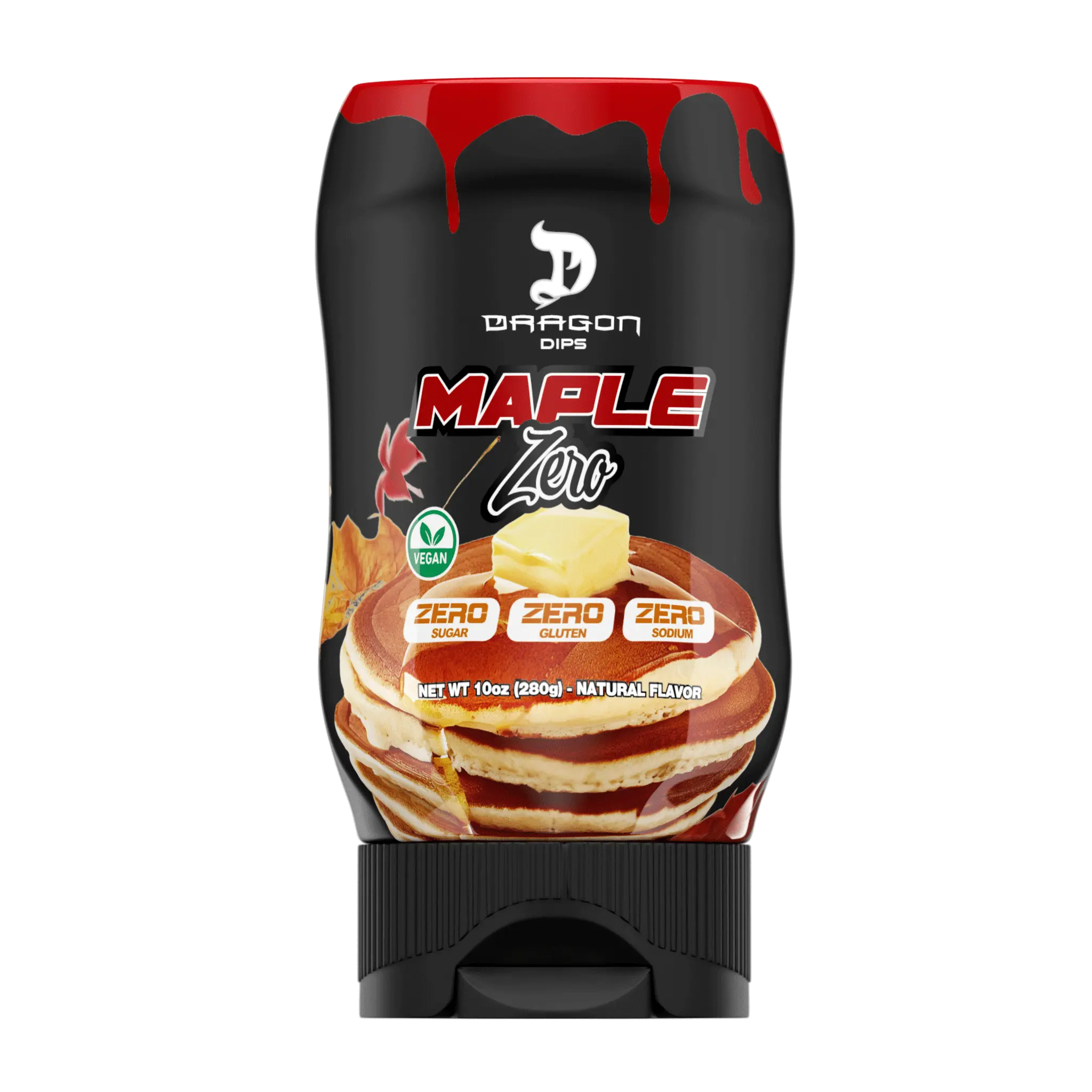 Dragon Dips Maple Zero – Zero Sugar Maple-Style Syrup - 280g Dragon Dips Maple Zero – Zero Sugar Maple-Style Syrup - 280g
