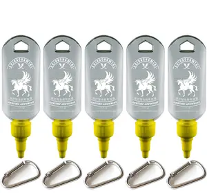 Sriracha Mini Hot Sauce Refillable Keychain Bottle (5-Pack, 1.7oz) (Sauce Not Included)