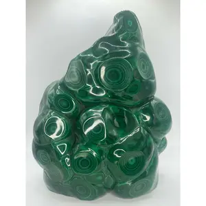 "Muso Mines' Zambian Heavyweight" - Polished Malachite Masterpiece, 39.4 lbs