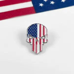 American Punisher Skull Pin
