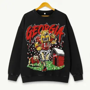 Vintage Georgia Football Faded Hoodie, T-shirt, Apparel Sweatshirt, Unisex Shirt,Game day Gift for him Gift for her.