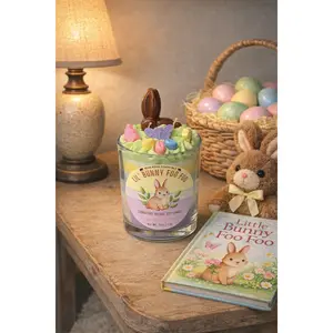 Easter Bunny Dessert Candle | Luxury Soy Candle, Spring Decor (50+ hr)