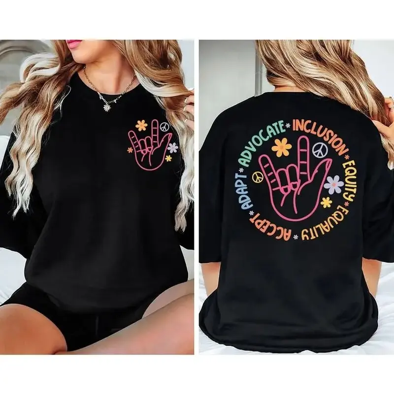 Sped Teacher T-shirt, Adapt Advocate Inclusion Equity Equality Accept T-shirt, Special Education T-shirt, Inclusion T-shirt, Neurodiversity T-shirt