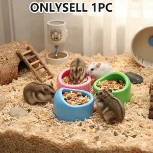 New Small Animal Feeding Bowl, Hamster Parrot Water Bowl, Anti-Tip Firm Easy Clean, Suitable for Birds/small Pets Cage Use