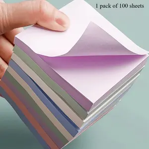 100sheets Solid Color Sticky Note For  Adults, Papers, Arts And Crafts Projects