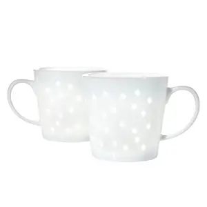 Tulip Transparent Mugs Diamonds 2 Pack