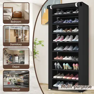 BAOKALER 10-Tier Shoe Rack Organizer for Entryway, 27 Pairs Capacity Shoe Storage Shelf, 62.99*23.62*15.7 inch,