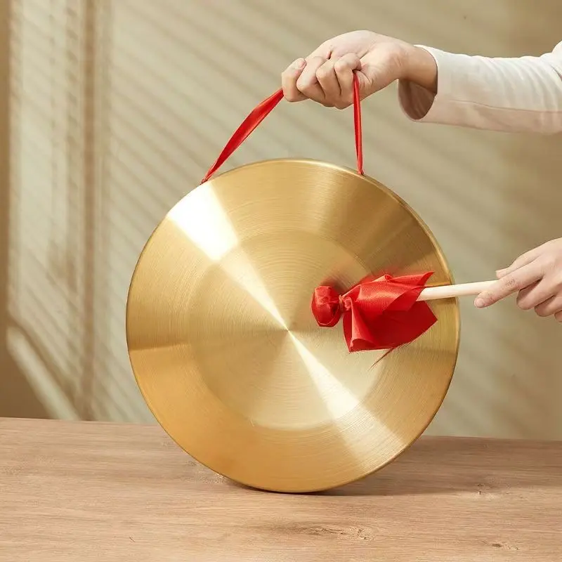 Handmade Copper Gong, Traditional Wind Gong, Meditation Sound Therapy Instrument, Tunable, Yoga Studio Use, Professional Level, Includes Mallet, Percussion Instrument, Percussion Musical Instruments