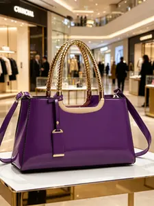 Elegant Leather Handbag, Chic Crossbody Shoulder Handbag with Handle, Casual Crossbody, Perfect for Office and Parties, Stylish and Versatile Design