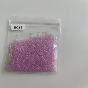 B018 Glass Beads for Bracelets - Light Purple Transparent Beads for Crafting Jewelry Making and DIY Projects