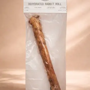 Dehydrated Rabbit Roll with Fur