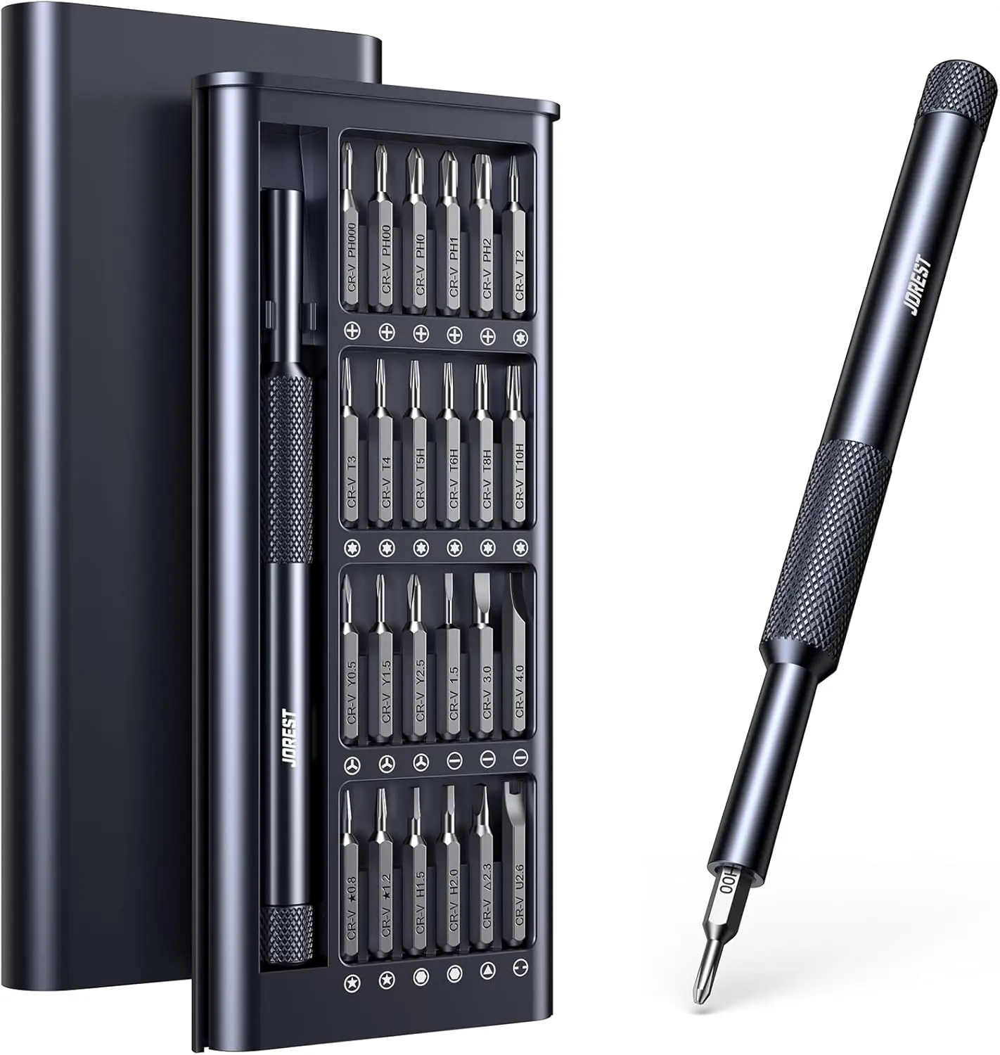 25-IN-1 Precision Screwdriver Set, Mini Repair Tool Kit with Torx for Macbook, Computer, Laptop, iPhone, PS5, Xbox, Switch, Glasses, Watch, Ring Doorbell, Electronic, Small Gift Gadget for Men