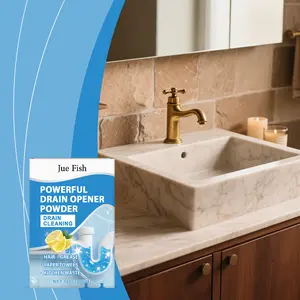 Household Drain Cleaning Powder for Kitchens, Dissolving and Cleaning Dirt in Sink Drain Pipes