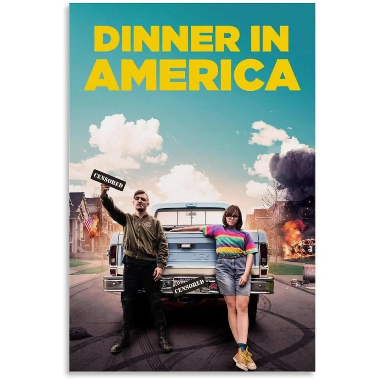 Aesthetic Posters Dinner in America Poster Wall Art Prints Living Room Poster