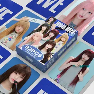 92 Pcs Ive Group Album Collection Double-Sided Photo Cards, Perfect for Notebook Decoration, Party Use, Valentine's Day, Birthday Gifts, Photocard