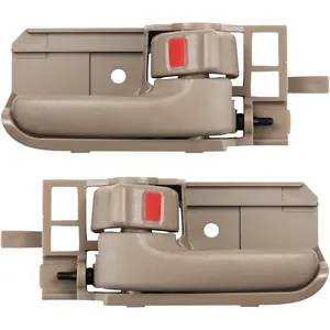 Interior Door Handle Set Compatible With 2003-2008 Corolla,2005-2015 Tacoma,2003-2008 Pontiac Vibe,Front or Rear, Driver and Passenger Side Beige