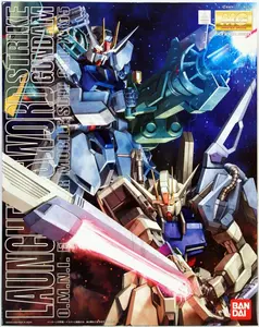 Bandai Gundam SEED Launcher Sword Strike Gundam MG 1/100 Scale Model Kit
