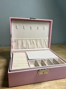 Double-layer Jewlery Box Ring Box Jewelry Boxes with Locks