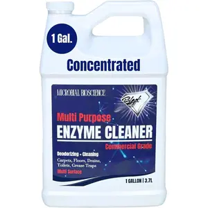 Commercial Multi-Purpose Enzyme Cleaner & Odor Eliminator | Pet & Human , Stains & Odors | Carpet, Laundry, Bathroom, Drain & Trash Deodorizer | , ,   Remover (1 Gallon)