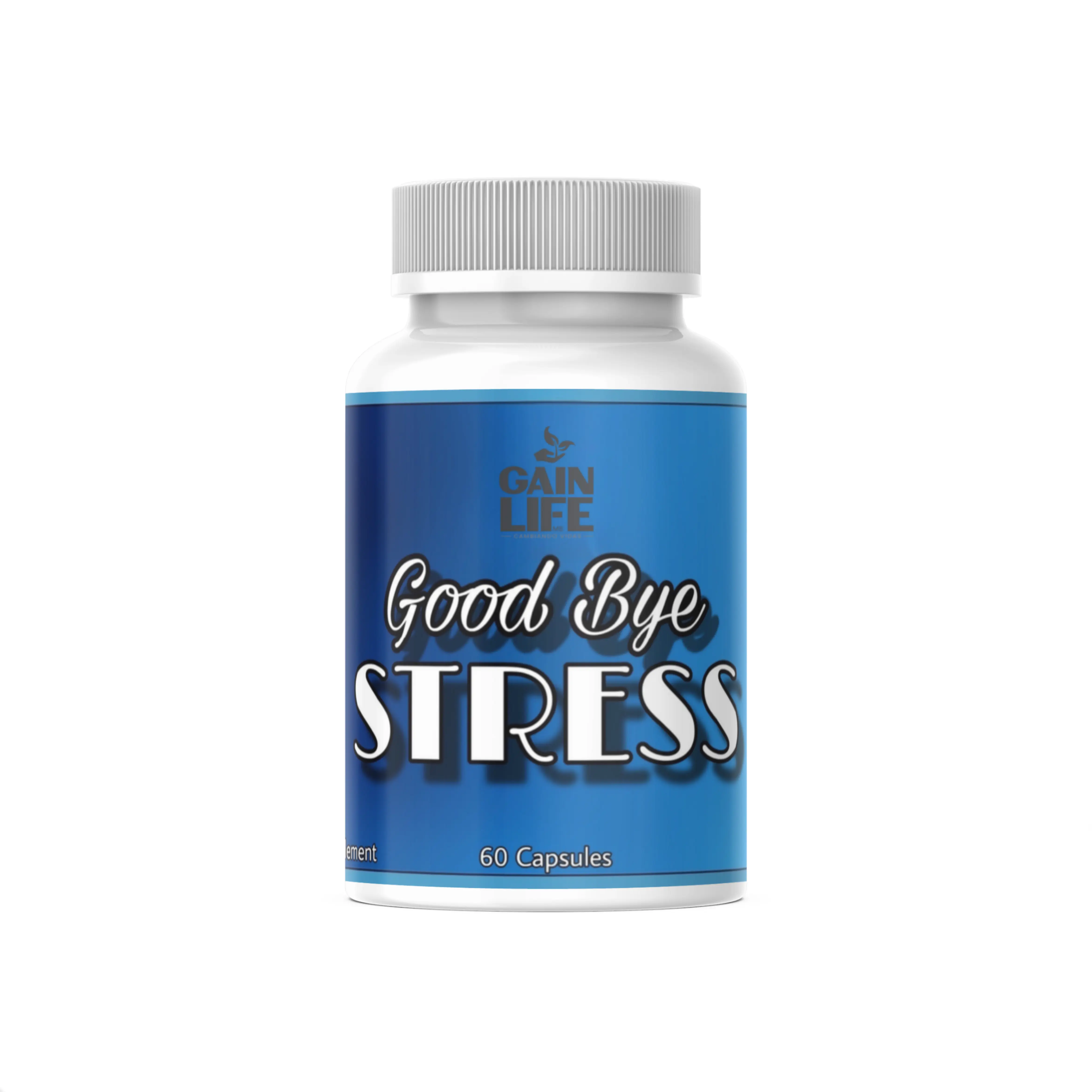 Gain Life GoodBye Stress Vitamin Dietary Supplement 60 Capsules