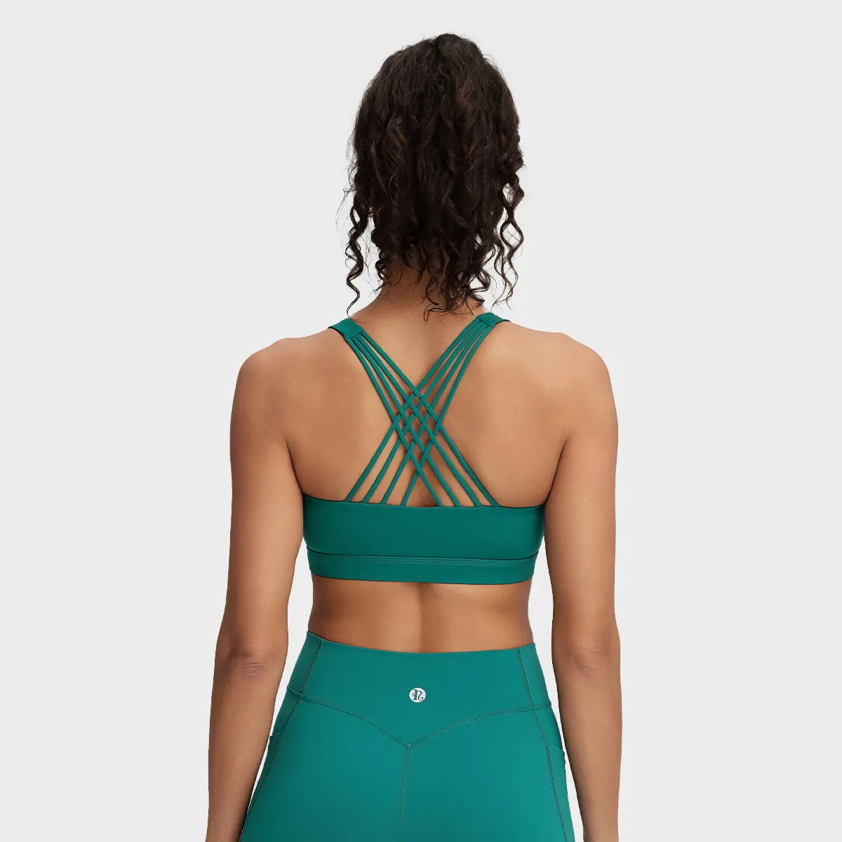 RUNNING GIRL Women's Fitted Criss Cross Back 4-Way Nylon Spandex Sports Bra - High-Impact Support, Padded Cups, Quick Dry, Breathable, Machine Washable, All Seasons, Stable, Mobile, 30-Day Guarantee for Women's Fitness, Intense Runs, Upper Body Workout