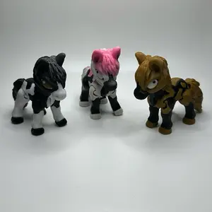 Tiny 3D Printed Horse Figurine – Multicolor Miniature