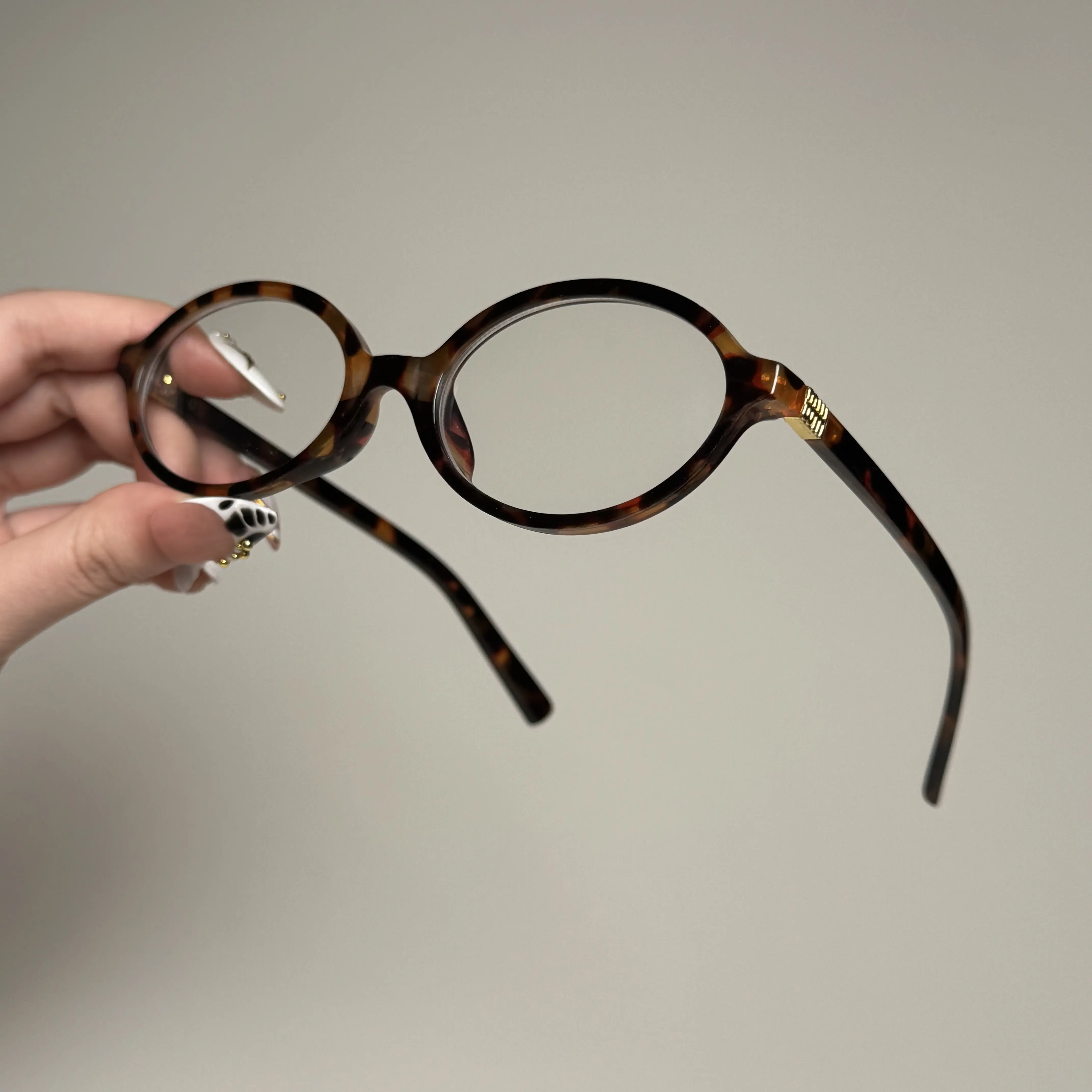 Tortoiseshell Vintage Oval Sunglasses | Blue Light Blocking