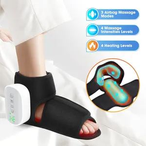 Portable Airbag Massager, 3 Modes 4 Heat Levels 4 Strengths, Foot & Ankle Massage, Hot Compress Vibration, Electric Leg Massager Gift