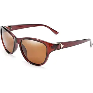 FEISEDY Women Vintage Polarized Sunglasses Lady Elegant Cateye Sun Glasses B2476