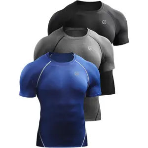 NELEUS Outdoor Men's Compression Baselayer Athletic Workout T Shirts Gym Top Gym Sportswear