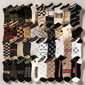 10/20/30 Pairs of Fashionable Men's and Women's Printed Ankle Socks, Lightweight, Breathable, Comfortable, Low Cut Women's Socks, Business Socks, Sports Socks Tubesocks SpringStatements